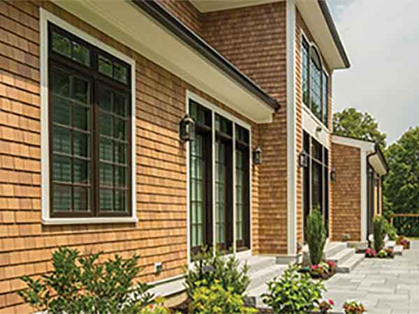 cedar siding on new house