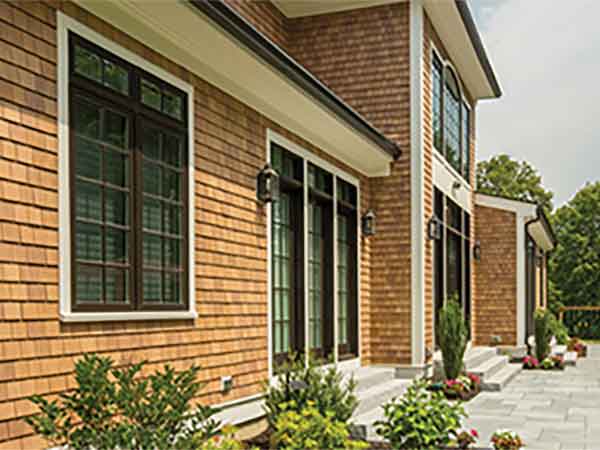 cedar siding on new house