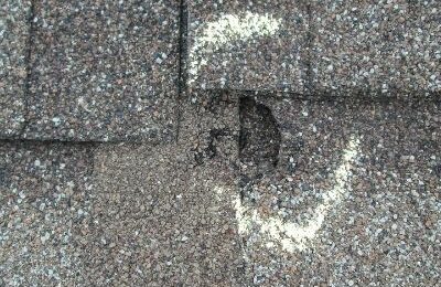 hail damage on a roof in maryland